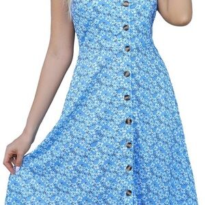 Berydress Sundress blue floral  large